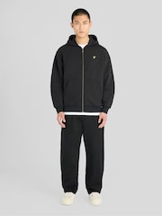 Lyle & Scott Black Heavyweight Loopback Full Zip Hoodie - Image 3 of 6