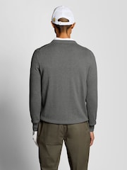 Lyle & Scott Grey Golf V-Neck Pullover Jumper - Image 2 of 6