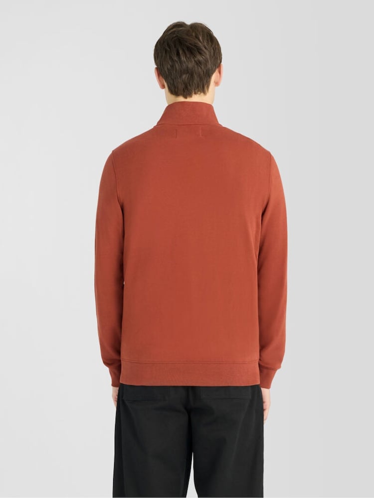 Lyle & Scott Brown Superfine Quarter Zip Sweatshirt - Image 2 of 6 Lyle & Scott Brown Superfine Quarter Zip Sweatshirt - Image 2 of 6