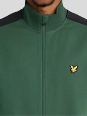 Lyle & Scott Green Padel Taped Track Jacket - Image 3 of 5