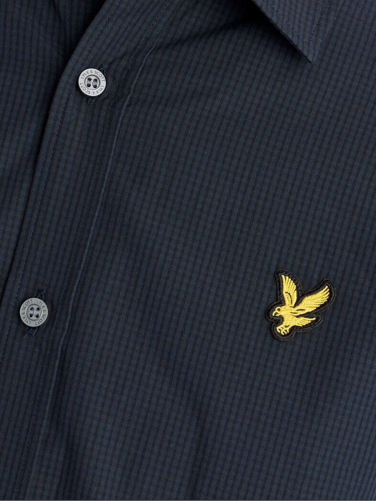 Lyle & Scott Blue Superfine T-Shirt - Image 6 of 6