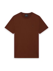 Коричнево-шоколадный - Футболка Lyle & Scott Superfine - Изображение 5 6