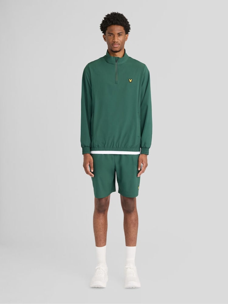 Lyle & Scott Green Padel Active Overhead Jacket - Image 2 of 6 Lyle & Scott Green Padel Active Overhead Jacket - Image 2 of 6