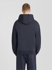 Lyle & Scott Blue Heavyweight Loopback Full Zip Hoodie - Image 2 of 6