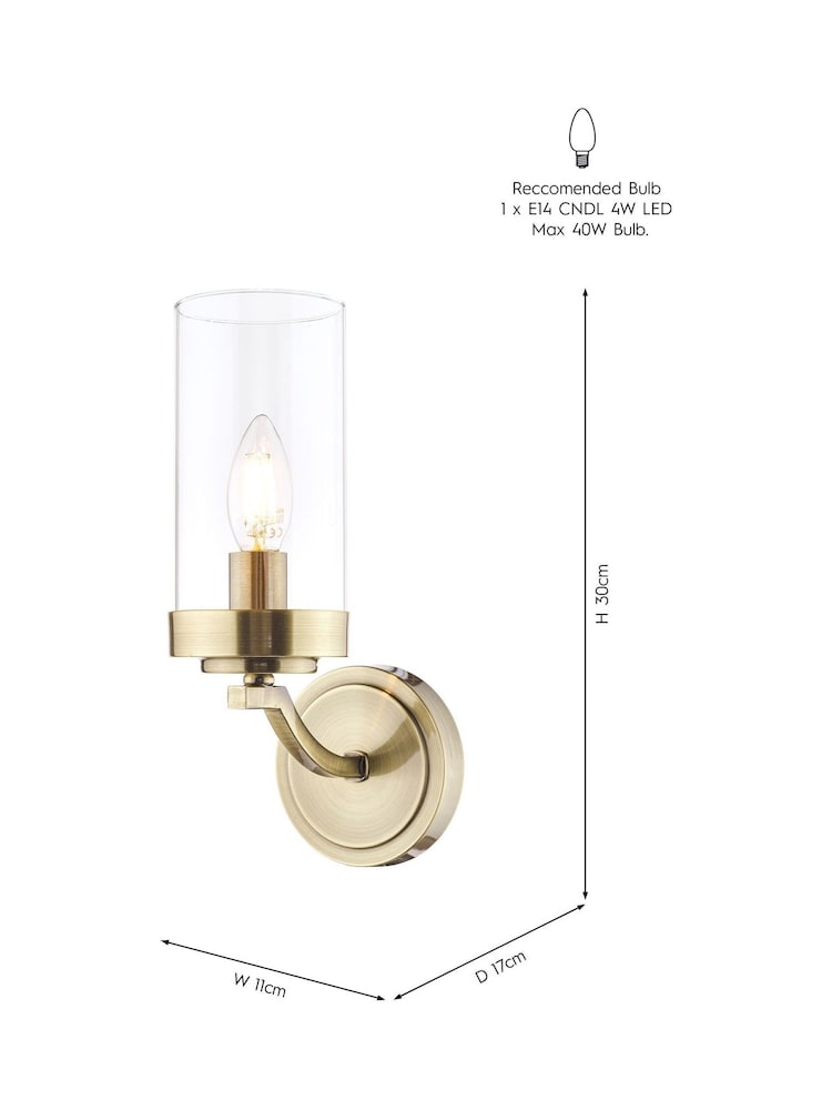 Laura Ashley Brass Joseph Wall Light - Image 6 of 6