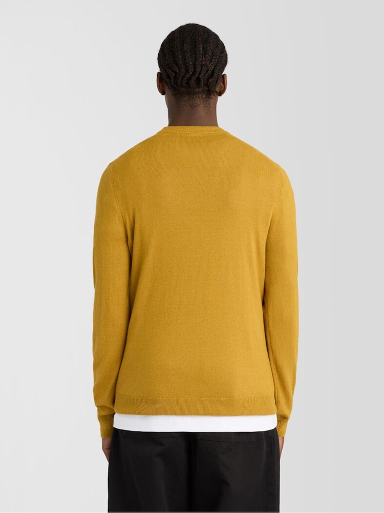 Желтый - Lyle & Scott Хлопок Меринос круглый вырез джемпер - Изображение 2 6 Желтый - Lyle & Scott Хлопок Меринос круглый вырез джемпер - Изображение 2 6