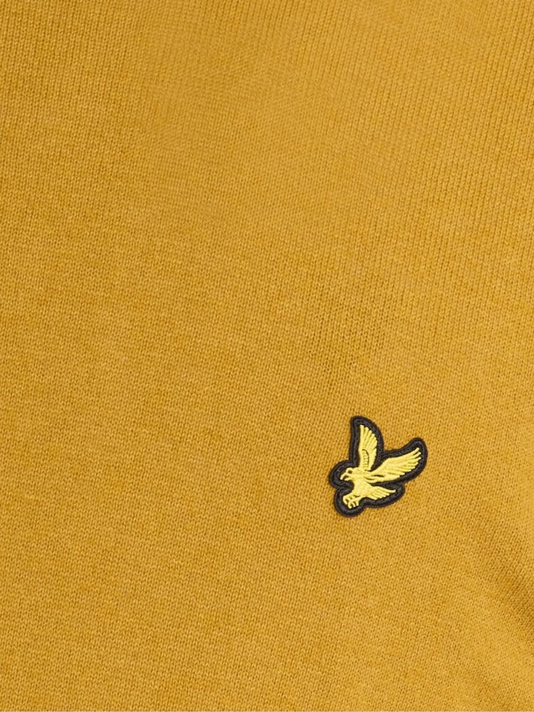 Желтый - Lyle & Scott Хлопок Меринос круглый вырез джемпер - Изображение 6 6 Желтый - Lyle & Scott Хлопок Меринос круглый вырез джемпер - Изображение 6 6