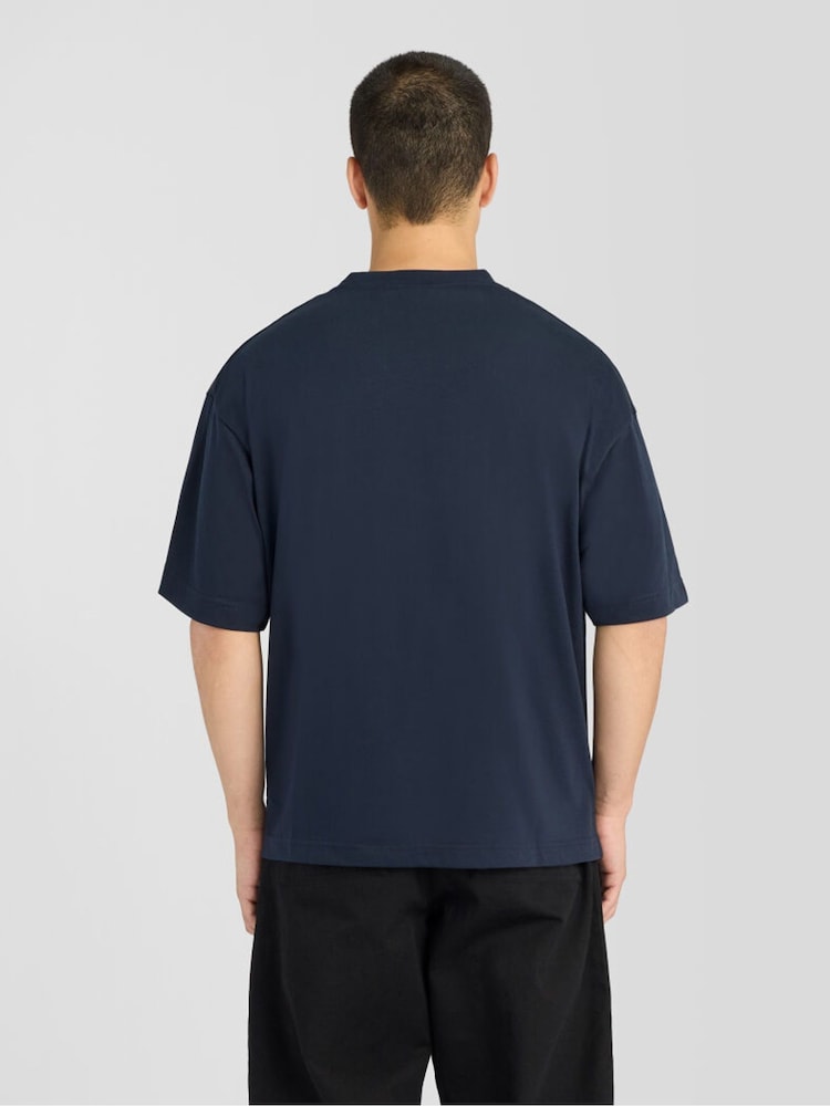 Lyle & Scott Blue Boxy Fit T-Shirt - Image 2 of 6 Lyle & Scott Blue Boxy Fit T-Shirt - Image 2 of 6