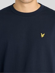 Lyle & Scott Blue Boxy Fit T-Shirt - Image 3 of 6