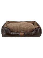 Bunty Brown Tuscan Faux Leather Dog Bed - Image 2 of 4
