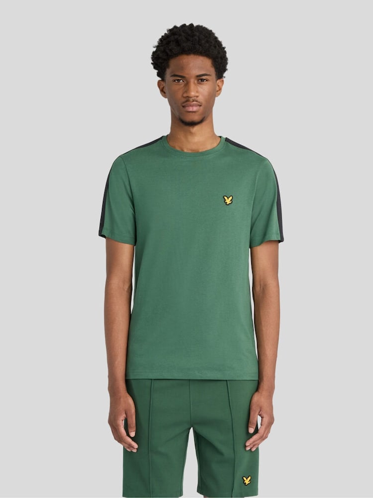 Lyle & Scott Green Padel Taped T-Shirt - Image 1 of 6