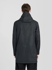 Lyle & Scott Black Waxed Guard Parka Jacket - Image 4 of 6