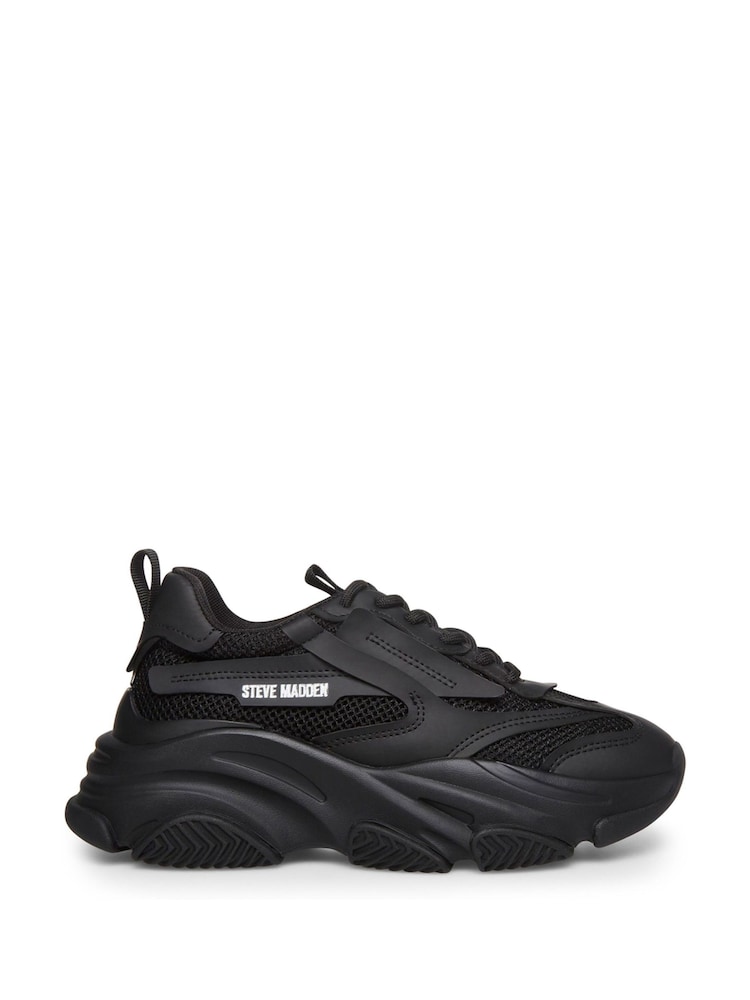 Schwarz - Steve Madden Possession-e Turnschuhe - Bild 1 von 7