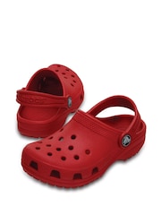 Crocs Red Kids Classic Slip-On Clogs - Image 3 of 5