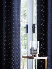 Studio G Midnight Lucca Eyelet Curtains - Image 1 of 2