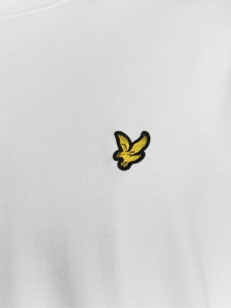 Ağ - Lyle & Scott Ultra Yumşaq Fутболка - 2şəkildən 2 şəkil
