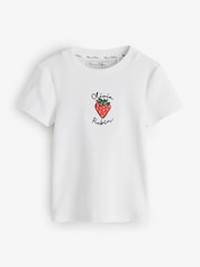 Olivia Rubin Rib Fitted Fruit Graphic Tops 3 Pack - Image 10 of 15