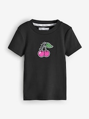 Olivia Rubin Rib Fitted Fruit Graphic Tops 3 Pack - Image 11 of 15
