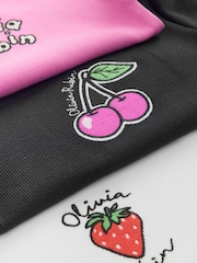 Olivia Rubin Rib Fitted Fruit Graphic Tops 3 Pack - Image 14 of 15