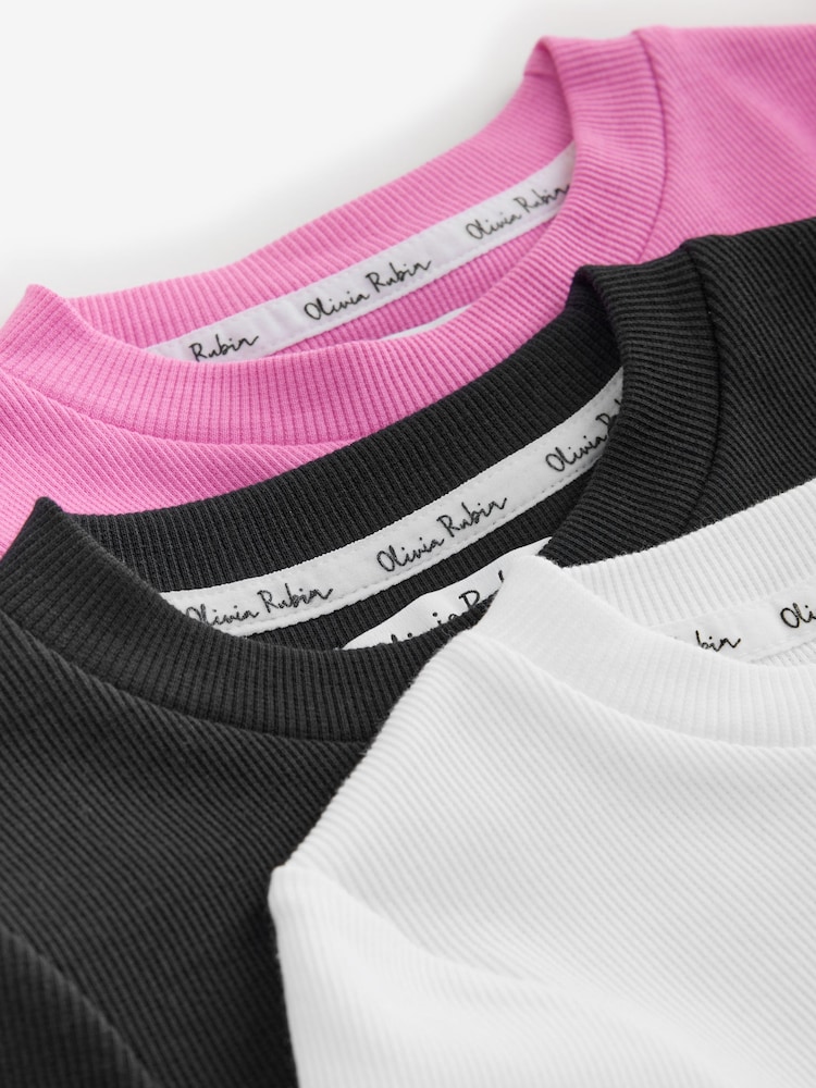 Olivia Rubin Rib Fitted Fruit Graphic Tops 3 Pack - Image 15 of 15 Olivia Rubin Rib Fitted Fruit Graphic Tops 3 Pack - Image 15 of 15