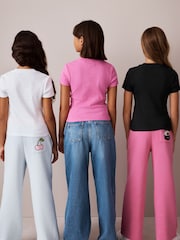 Olivia Rubin Rib Fitted Fruit Graphic Tops 3 Pack - Image 2 of 15