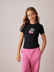 Olivia Rubin Rib Fitted Fruit Graphic Tops 3 Pack - Image 5 of 15