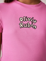 Olivia Rubin Rib Fitted Fruit Graphic Tops 3 Pack - Image 6 of 15