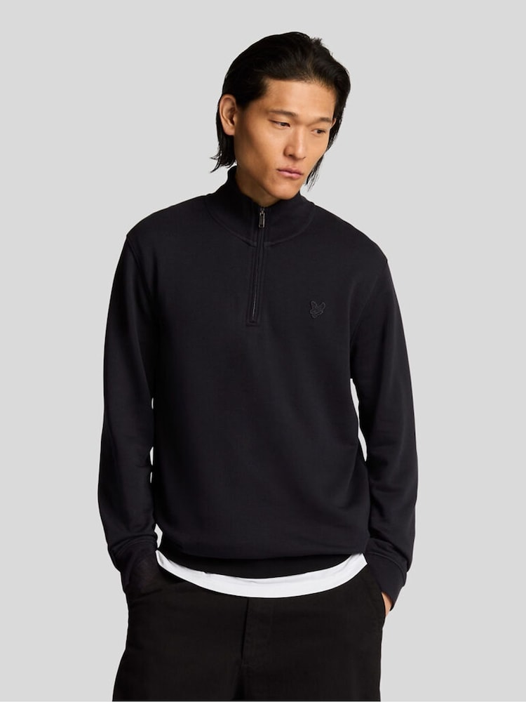 Қара - Lyle & Scott Superfine Quarter Zip жейдесі - 6суретінің 1 суреті