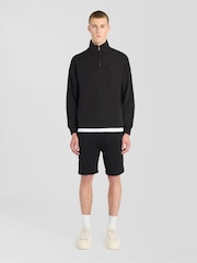 Қара - Lyle & Scott Superfine Quarter Zip жейдесі - 6суретінің 3 суреті