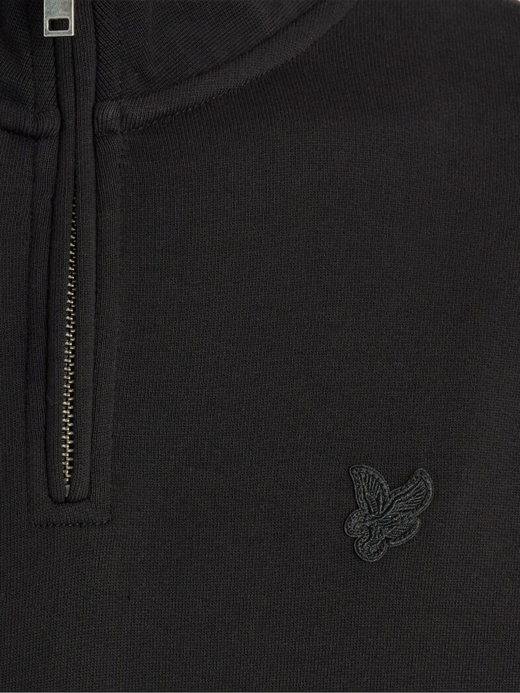 Қара - Lyle & Scott Superfine Quarter Zip жейдесі - 6суретінің 6 суреті