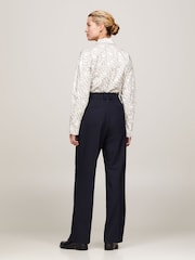 Tommy Hilfiger Blue Relaxed Straight Leg Trousers - Image 2 of 9
