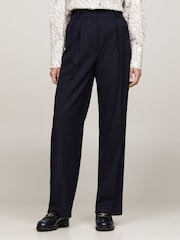 Tommy Hilfiger Blue Relaxed Straight Leg Trousers - Image 3 of 9