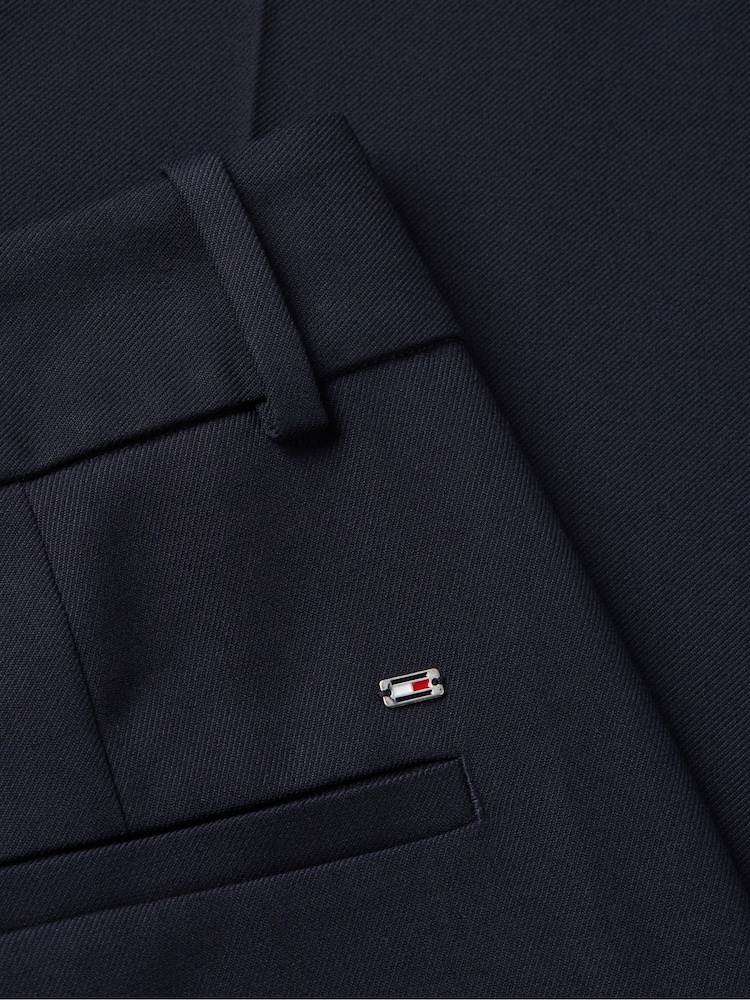 Tommy Hilfiger Blue Relaxed Straight Leg Trousers - Image 9 of 9