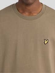 Lyle & Scott Taupe Brown Boxy Fit T-Shirt - Image 3 of 6