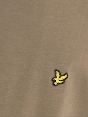 Lyle & Scott Taupe Brown Boxy Fit T-Shirt - Image 6 of 6