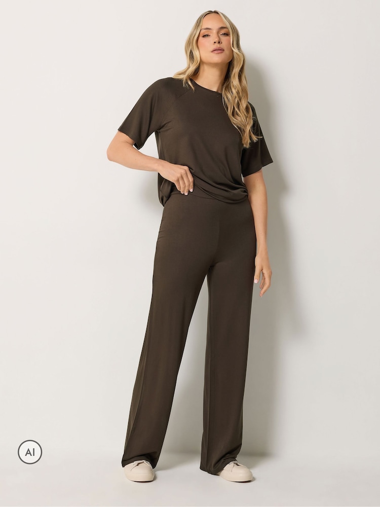Қоңыр - Long Tall Sally Short Sleeve Raglan Loopback T-Shirt - 6суретінің 2 суреті