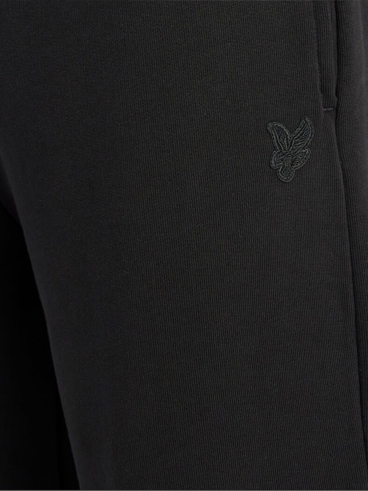 أسود - بنطلون رياضي بالغ النعومة بقصة ضيقة من Lyle & Scott - صورة 6 من 6