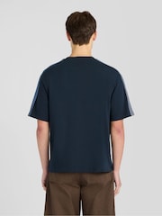 Plavo - Lyle & Scott Stripe Taped T-Shirt - Slika 2 od 6
