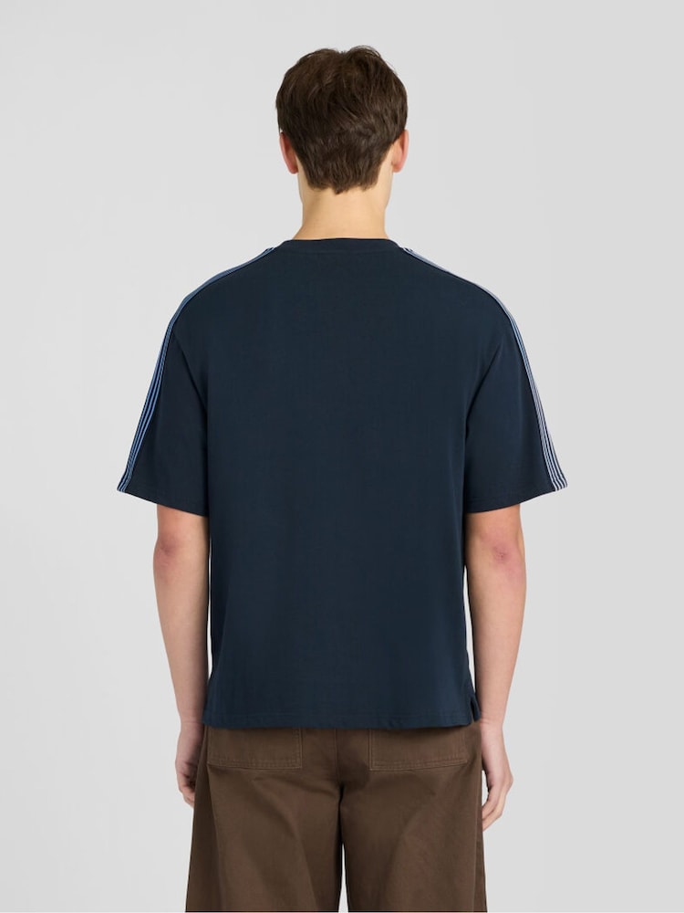 Plavo - Lyle & Scott Stripe Taped T-Shirt - Slika 2 od 6