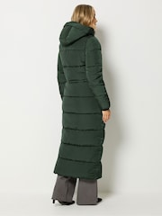 Long Tall Sally Green Padded Maxi Coat - Image 3 of 6