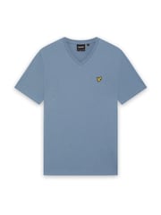 블루 - Lyle & Scott 브이넥 티셔츠 - 6의 이미지 5