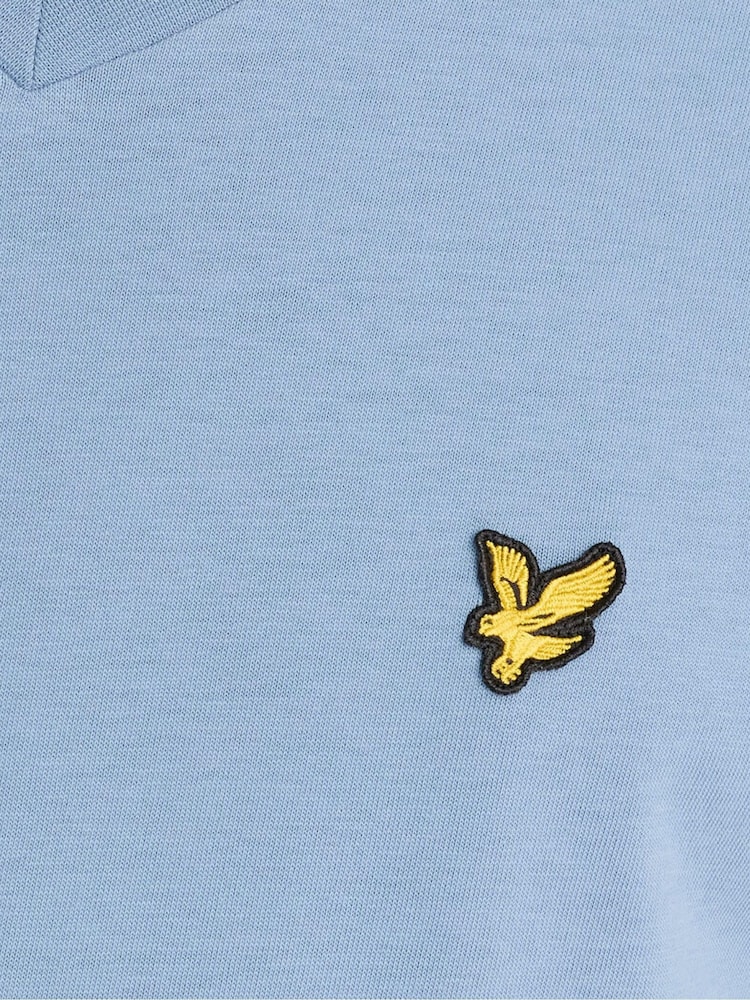 블루 - Lyle & Scott 브이넥 티셔츠 - 6의 이미지 6