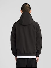 Lyle & Scott Black Sports Mesh Back Softshell Hoodie - Image 4 of 6