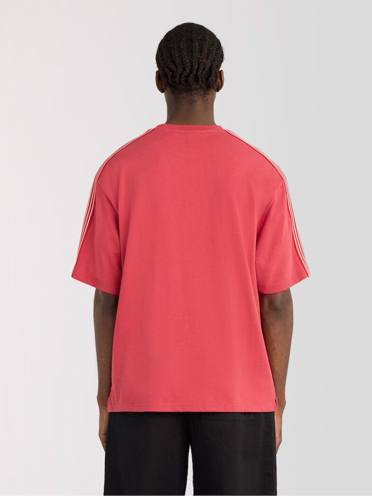 Crveno - Lyle & Scott Stripe Taped T-Shirt - Slika 2 od 6