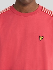 Crveno - Lyle & Scott Stripe Taped T-Shirt - Slika 4 od 6
