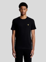 블랙 - Lyle & Scott 자카드 테이프 티셔츠 - 6의 이미지 1