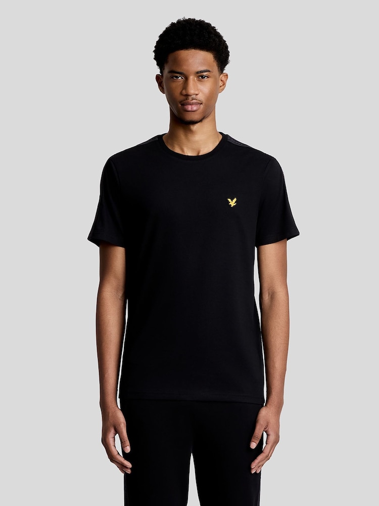 블랙 - Lyle & Scott 자카드 테이프 티셔츠 - 6의 이미지 1