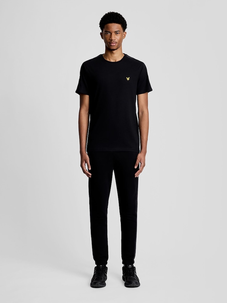 블랙 - Lyle & Scott 자카드 테이프 티셔츠 - 6의 이미지 2