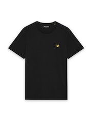 블랙 - Lyle & Scott 자카드 테이프 티셔츠 - 6의 이미지 5