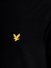 블랙 - Lyle & Scott 자카드 테이프 티셔츠 - 6의 이미지 6